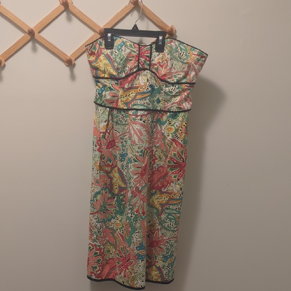 Nanette Lepore Floral Strapless Dress